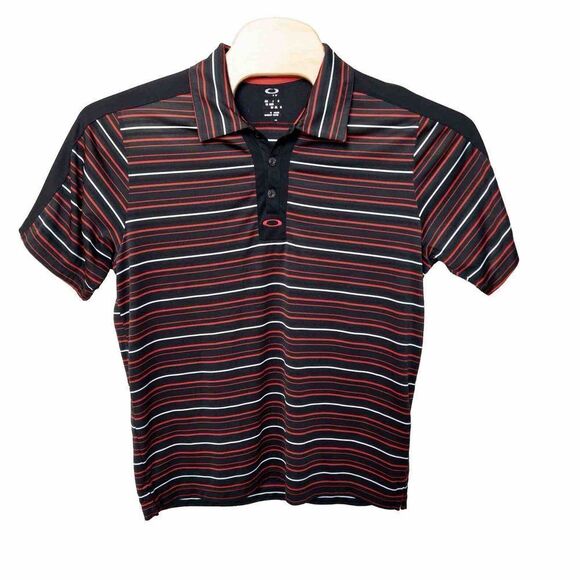 Oakley Polo Mens XL Red &‎ Black - Picture 1 of 8